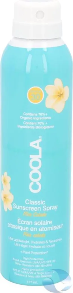Spray Solaire SPF30 Coola Bio Pina Colada 177ml - Formule Antioxydante