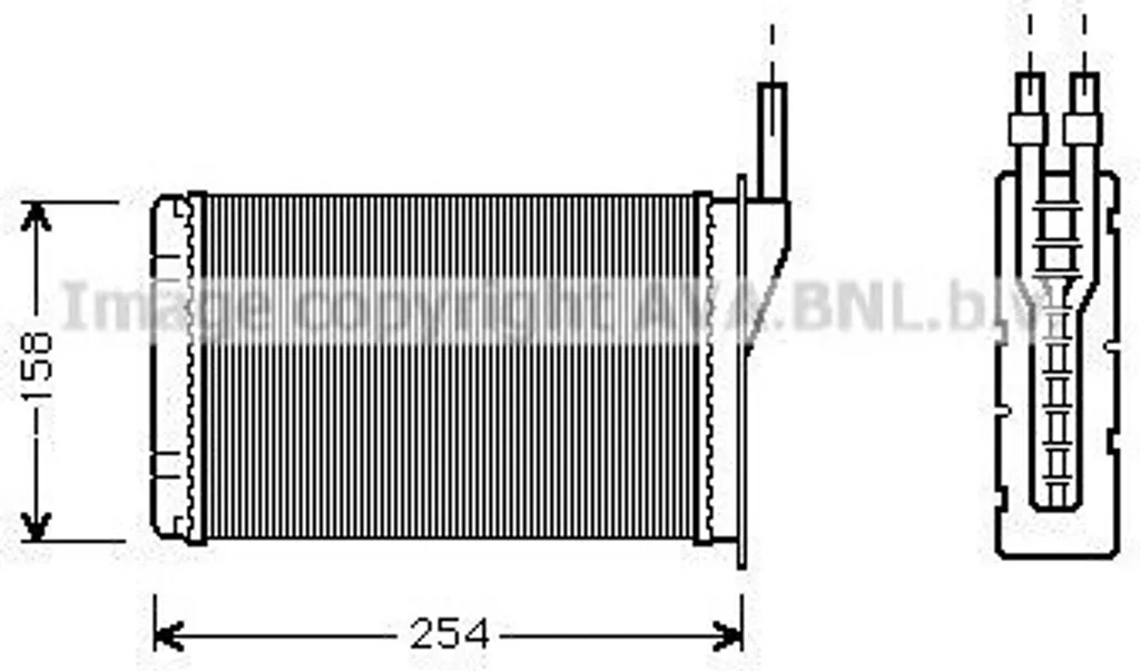 Échangeur de chaleur PRASCO RT6087 - Solution fuite chauffage Twingo I