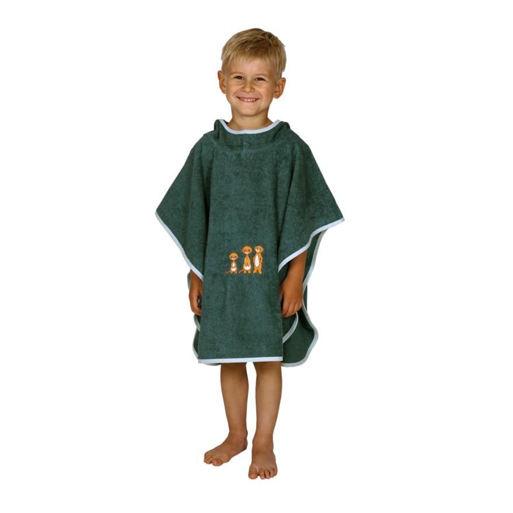 Wörner Südfrottier Badeponcho "Erdmännchen pinie" 60x75 cm