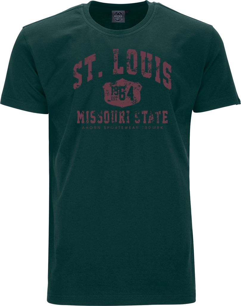 Übergrößen T-Shirt St. Louis weinrot AHORN SPORTSWEAR Produktbild 
