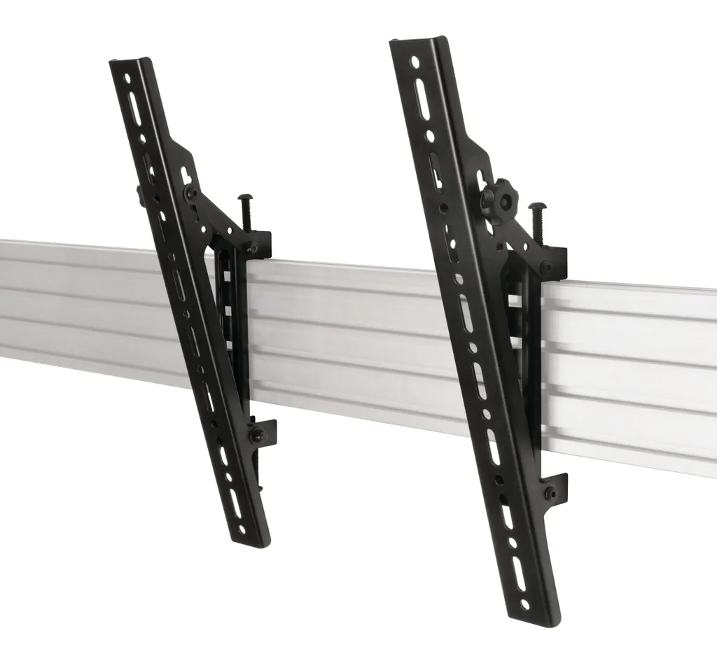 Support écran plat inclinable VESA 400 B-Tech System X (paire) noir