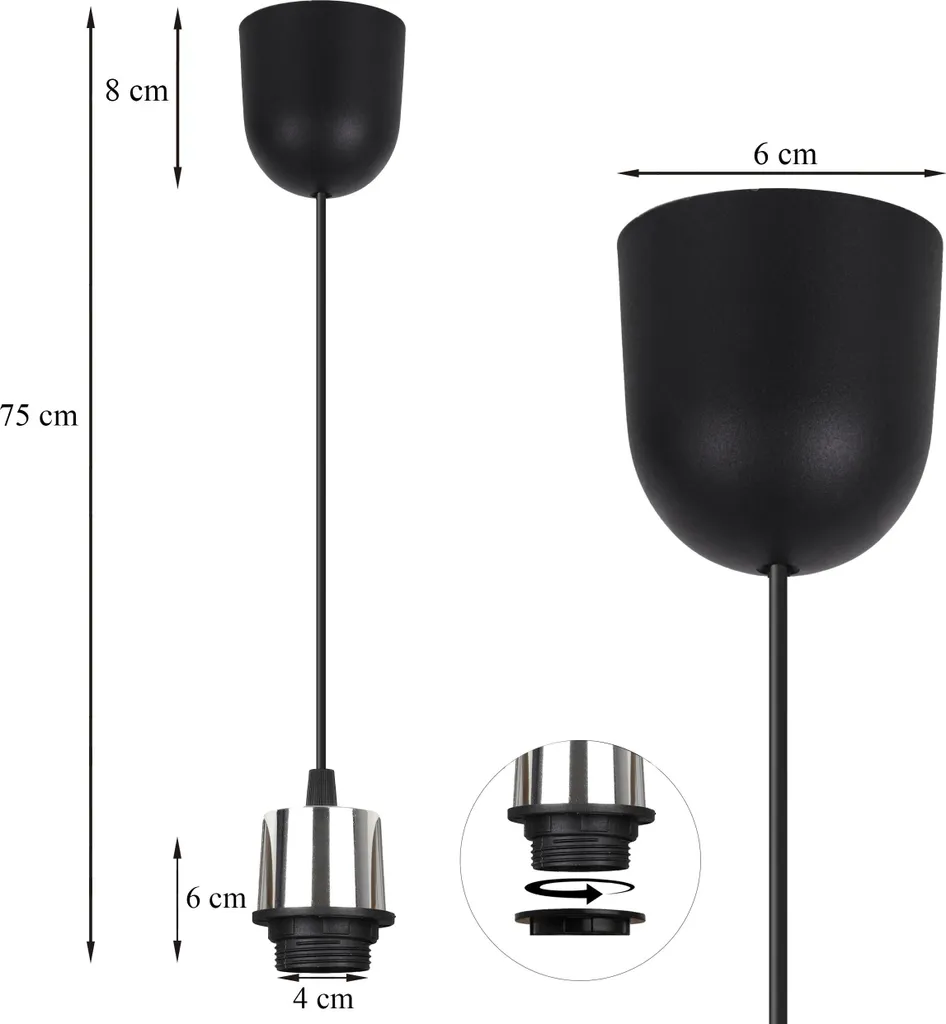 Support Capsules Egg Line 60 Noir et Chrome avec Base Rotative Stable - 3