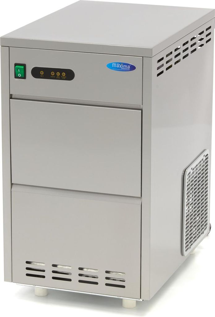 Maxima - Gastro Eiswürfelmaschine - 30 kg/Tag - Zerkleinert/Flocken - Wasser Gekühlt