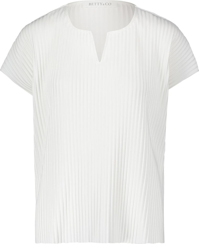 T-Shirt mit Rundhals-Ausschnitt und überschnittenem Arm, unifarben, 62 cm Gesamtlänge