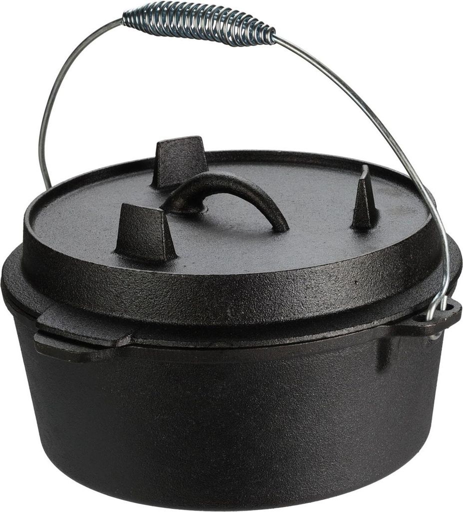 Gusseisentopf 3,5 l - Perfekt für Lagerfeuer und Grillabende