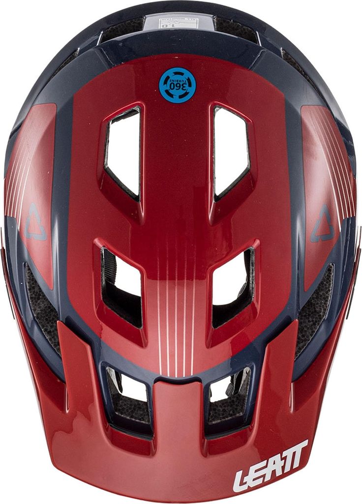 Leatt Kinder Fahrradhelm MTB All Mountain 1.0 , Chilli - Rot Blau, XS