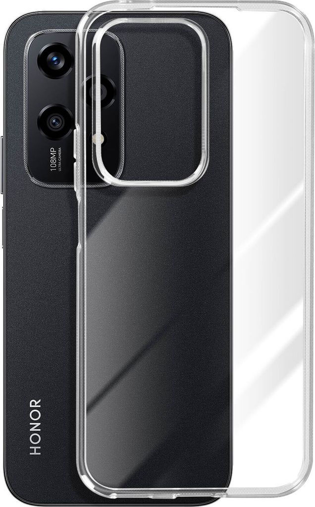 Mayaxess, Schutzhülle aus weichem Silikon für Honor 200 Lite, Transparent