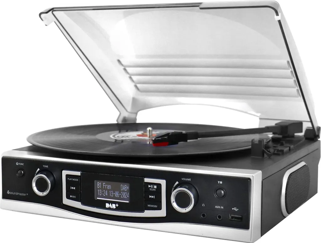 Platine Vinyle pour Numériser vos Disques avec Enceintes et Radio DAB