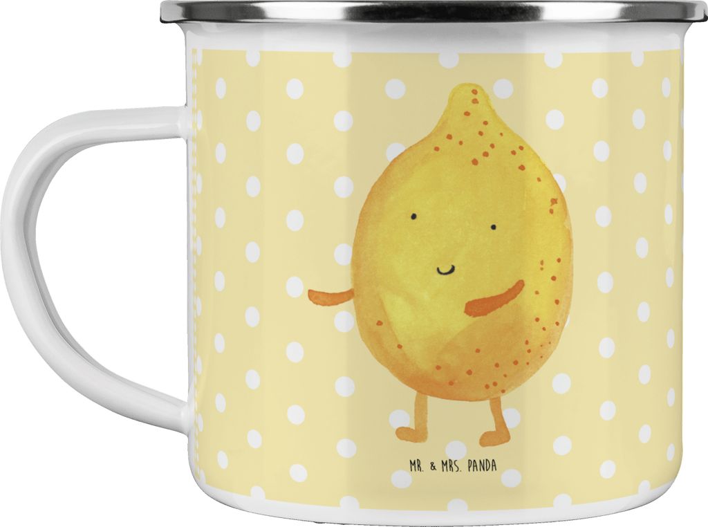 Mr. & Mrs. Panda Pott Beste Freunde Zitrone - Gelb Pastell - Geschenk, Haferl, Teetasse, Kaffeepott, Lustige Sprüche, Fehlende Keywords, Emaille T...