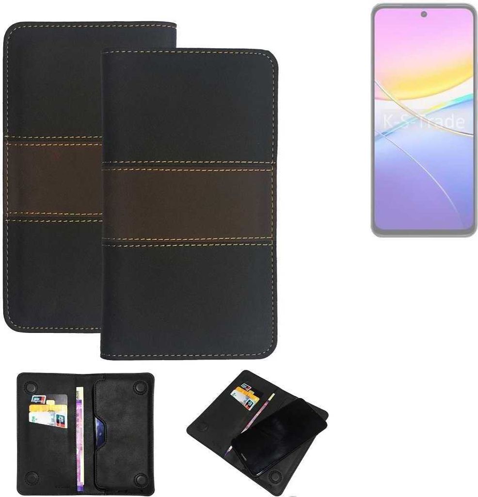 K-S-Trade Hülle Handyhülle kompatibel mit Vivo Y37 Pro 5G Schutzhülle Walletcase Bookstyle Tasche Schutz Case Handytasche Wallet Cover Kunstleder