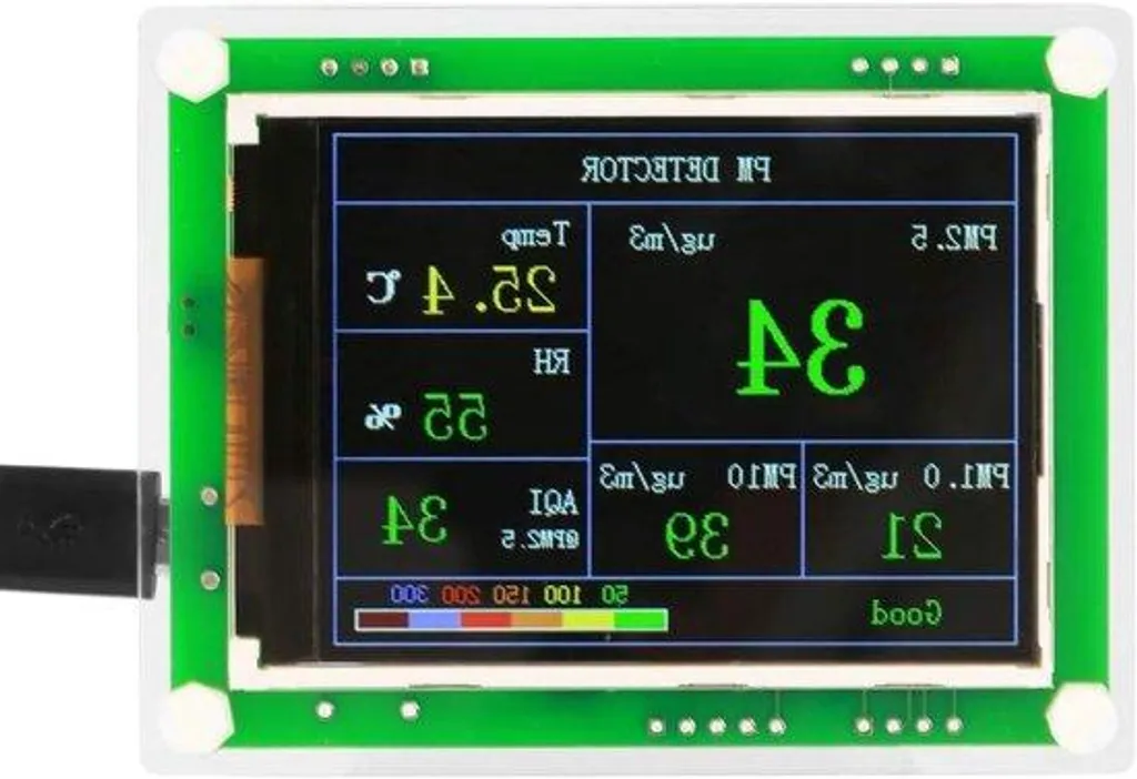 Moniteur PM2,5 Professionnel 28 Pouces - Capteur Qualité de l'Air Intérieur