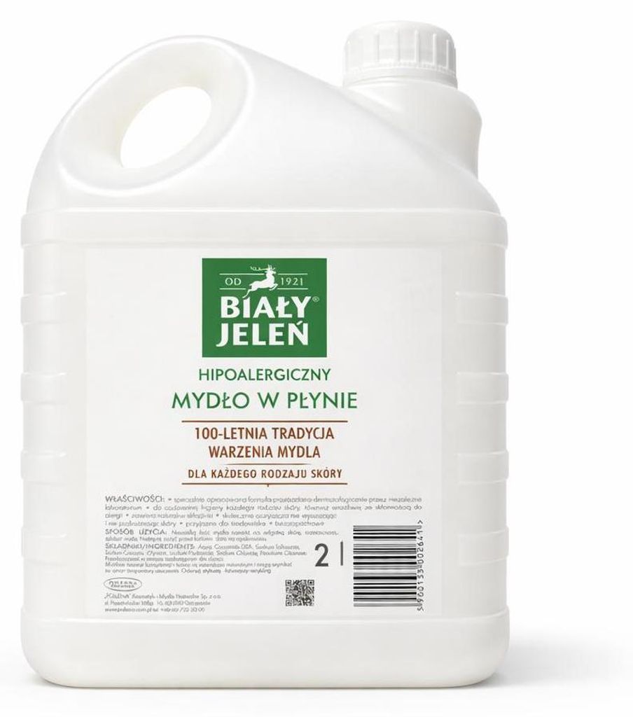 Biały Jelen Mydło Hipoalergiczne w Płynie Zapas 2 litry Produktbild 