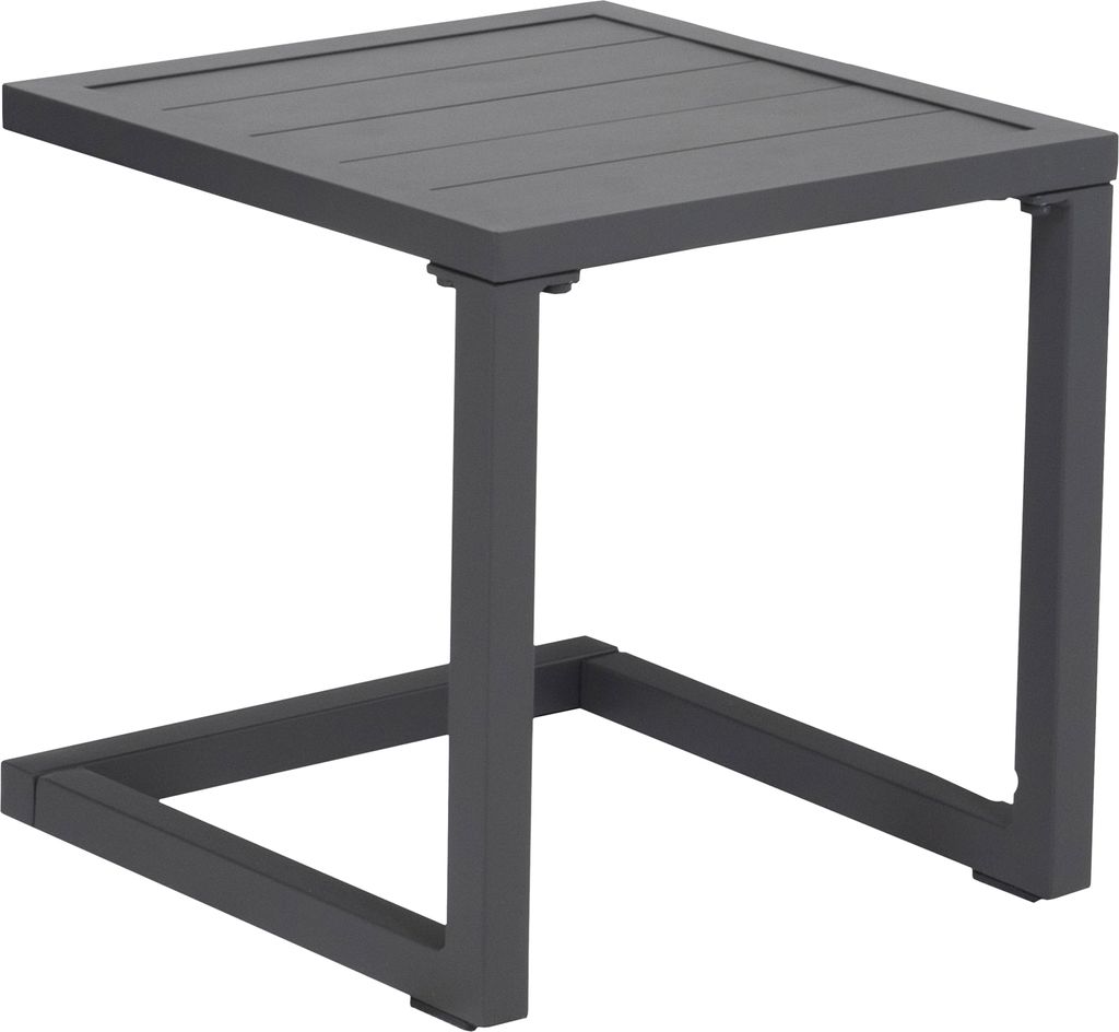 Beistelltisch BARBADOS aus anthrazitgrauem Aluminium Produktbild 
