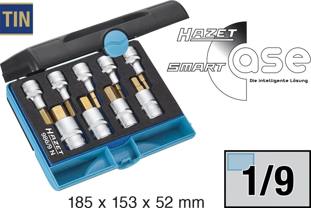 Risolvi i Bulloni Impossibili con Hazet 986/9N - Set 1/2" TiN Professionale