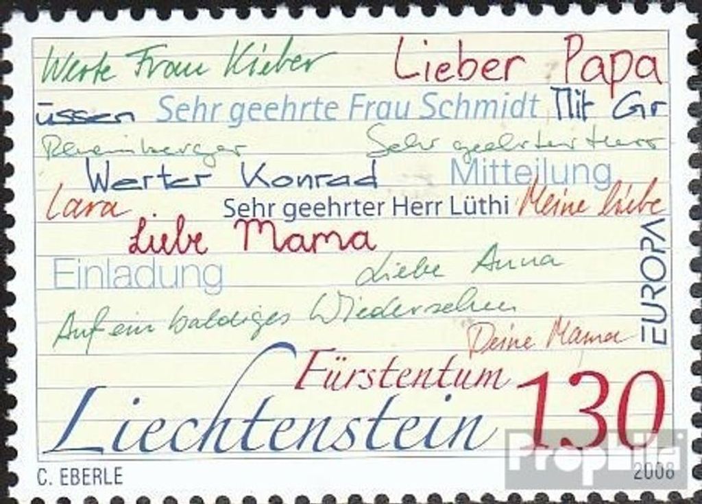 Briefmarken Liechtenstein 2008 Mi 1470 (kompl.Ausg.) gestempelt Europa