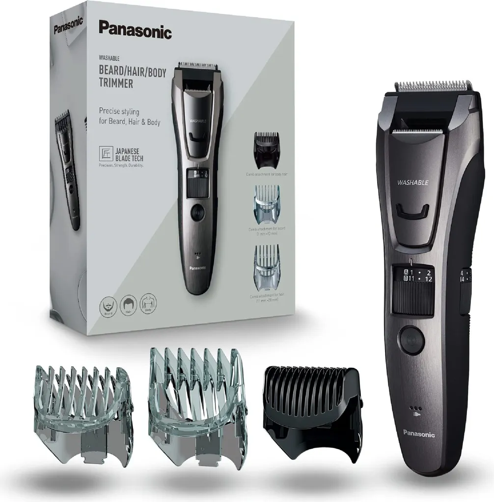 Tondeuse polyvalente Panasonic ER-DE80 pour un entretien complet homme