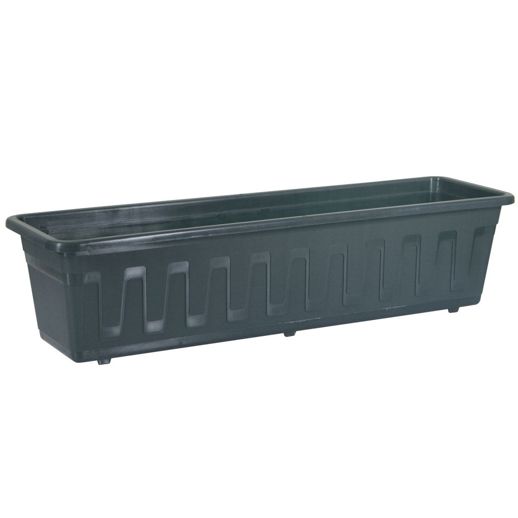 Bac de balcon 100cm Pot de fleurs Arbustes Plantes vertes Image du produit 