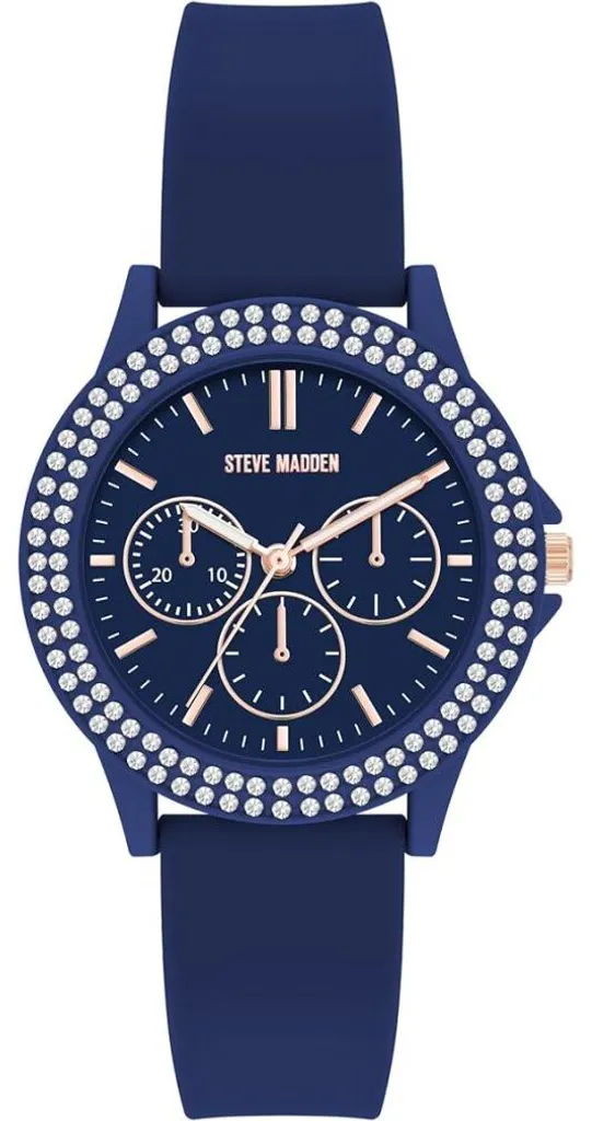 Horloge analogique SM-8118RGNV - Pendule murale silencieuse or rose