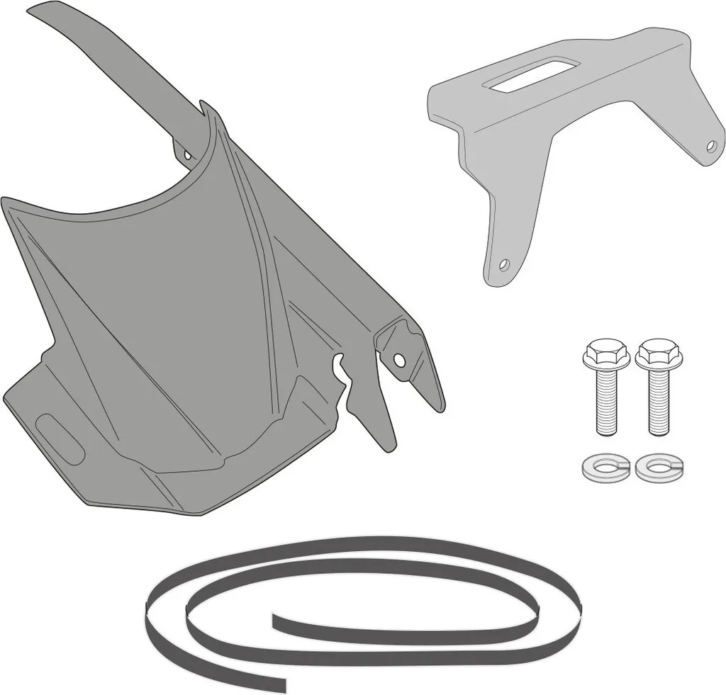 Carter de chaîne Fender intérieur noir pour vélo de ville et trekking