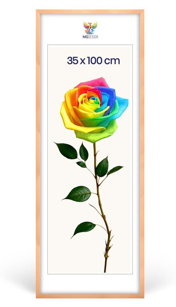 MG Design Bilderrahmen Natur 35x100 cm - Posterrahmen Produktbild 
