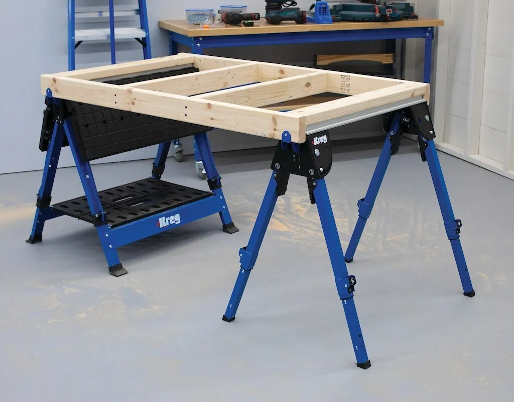 Établi de travail pliable Kreg KWS500 : support de serrage extensible - 2