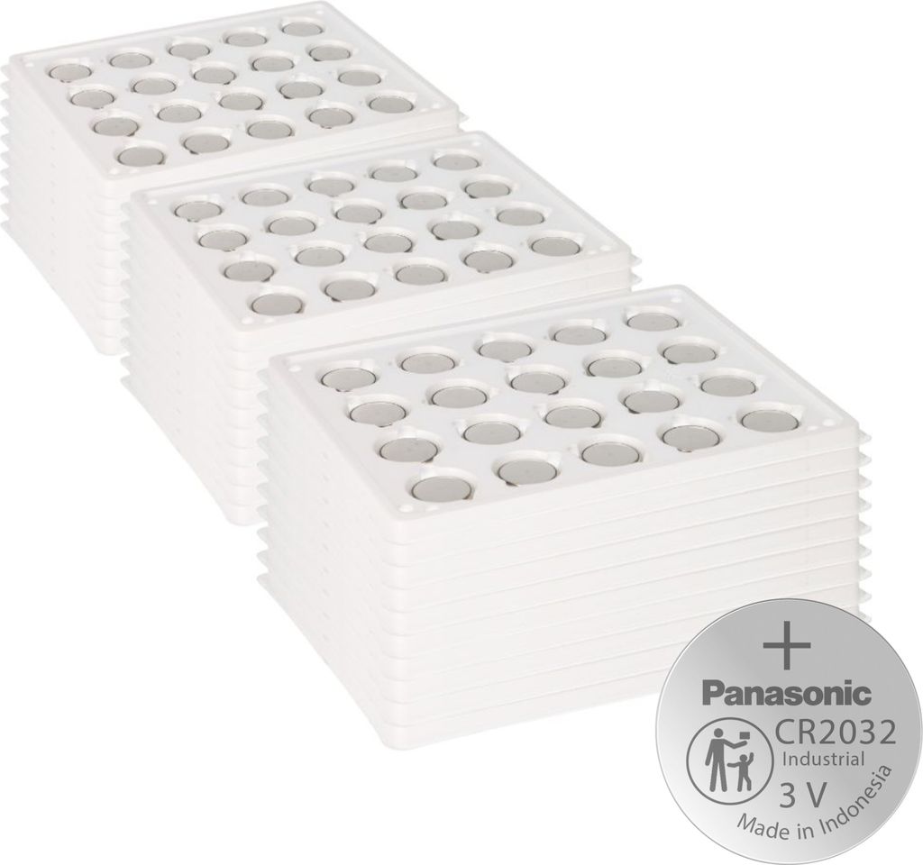 600x Panasonic CR2032 Batterie Lithium Knopfzelle CR2032BS Bulk