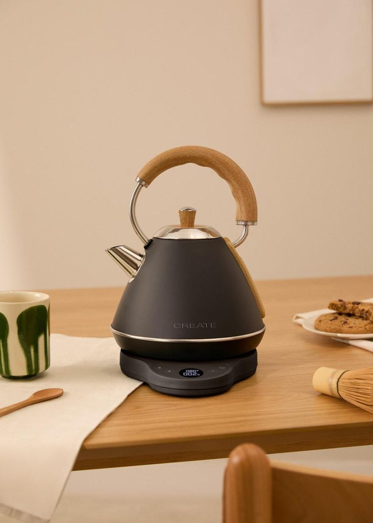 KETTLE RETRO PRO - Elektrischer Wasserkocher 1 L mit Temperaturkontrolle