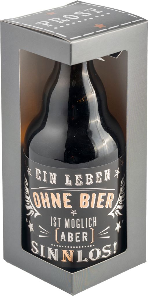 Jack`s Bierflasche "Ein Leben ohne Bier" Geschenkverpackung 0,33 l