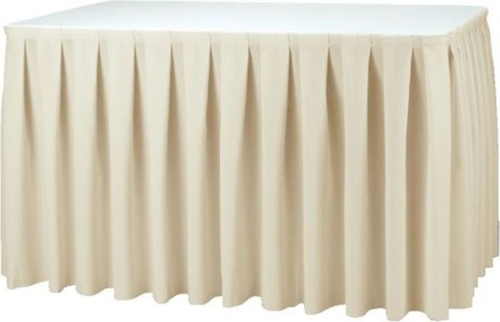 Skirting Mit Kellerfalten Ecru