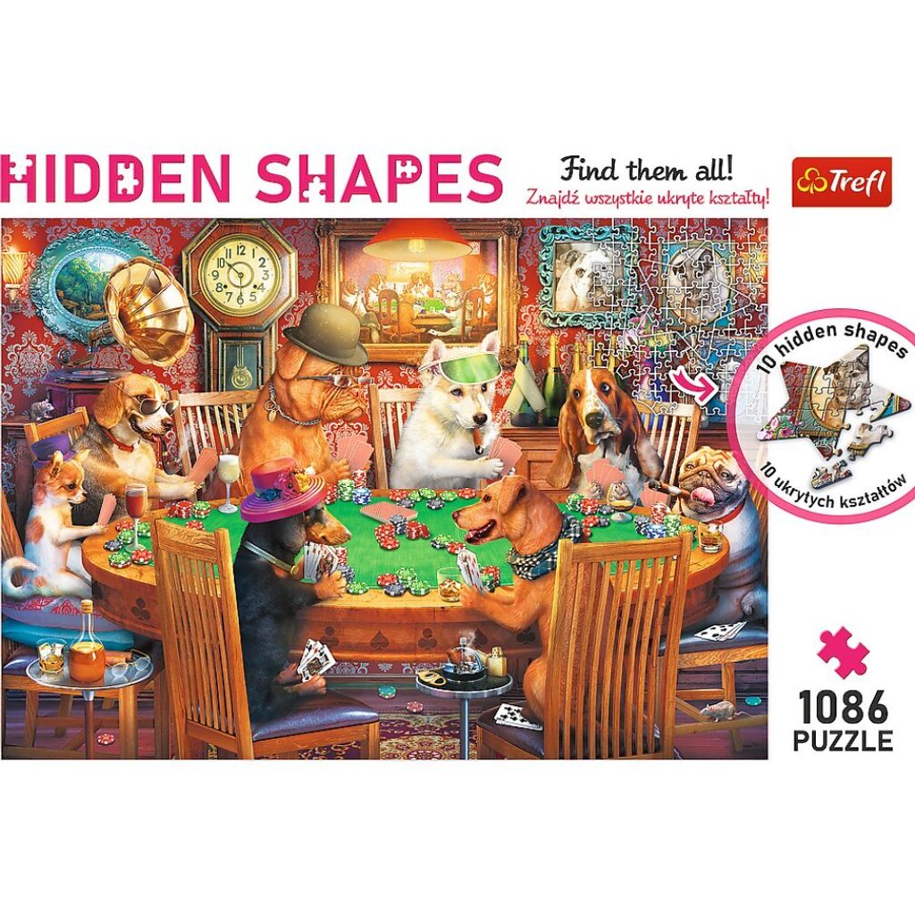 Puzzle 1086 Skryté tvary Wieczór gier 10749 Obrázok produktu 