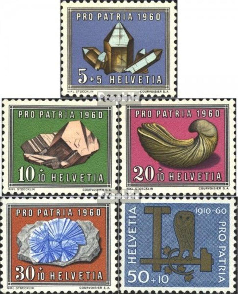 Briefmarken Schweiz 1960 Mi 714-718 (kompl.Ausgabe) gestempelt Pro Patria