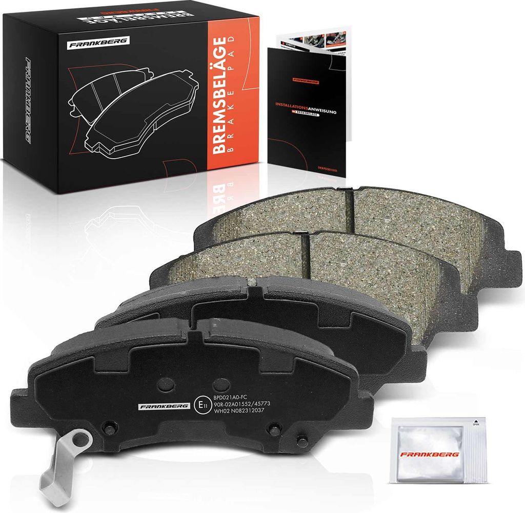 Frankberg 4x Bremsbeläge Vorderachse für Hyundai i10 AC3 AI3 BA IA 1.0L 1.2L 2013-2025