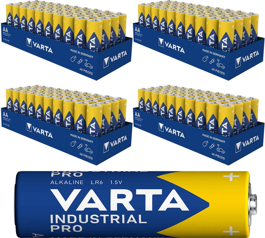 Batterien VARTA 4006, Mignon AA / LR6 Alkaline, Industrial Produktbild 