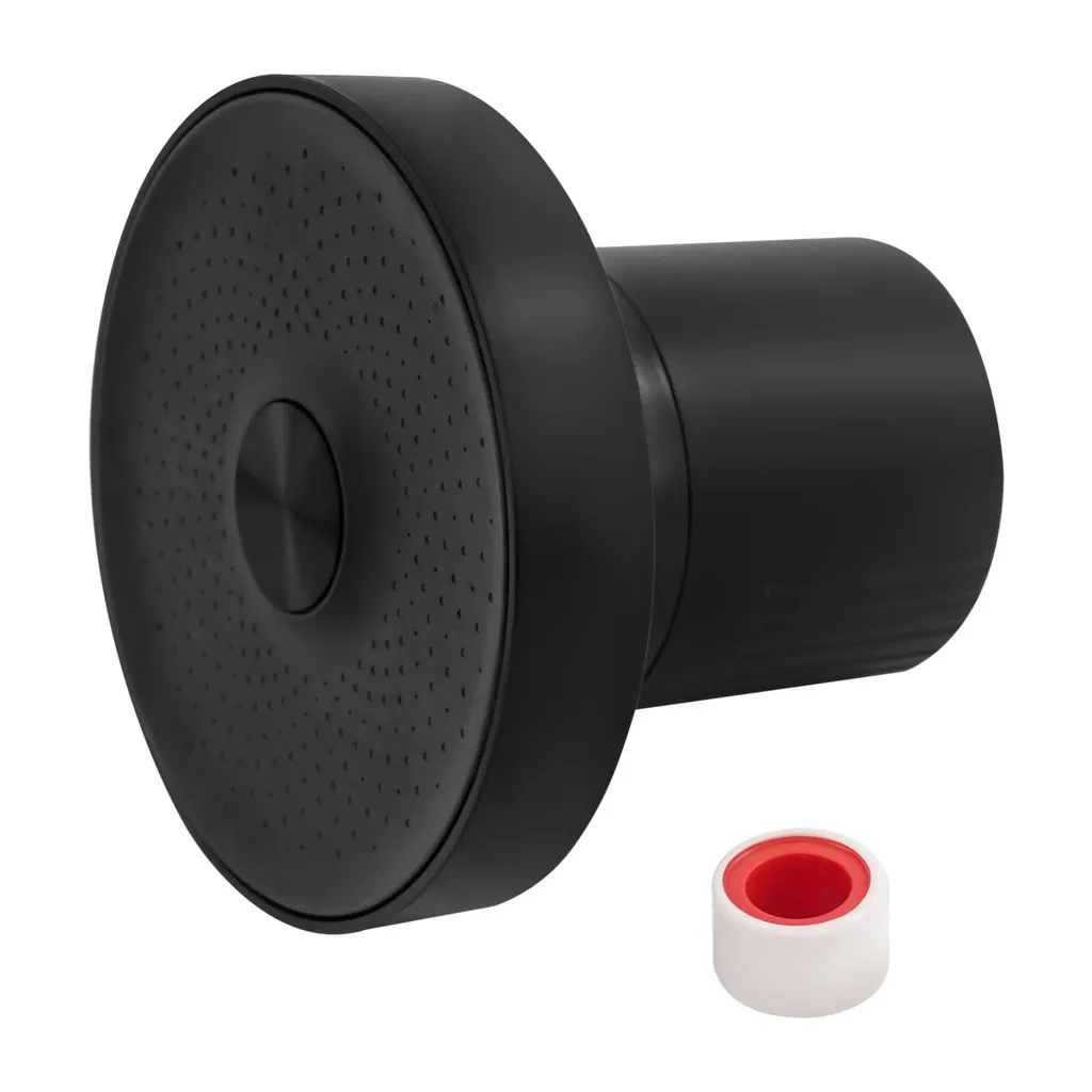 Filtre de douche noir universel anti-calcaire pour salle de bain
