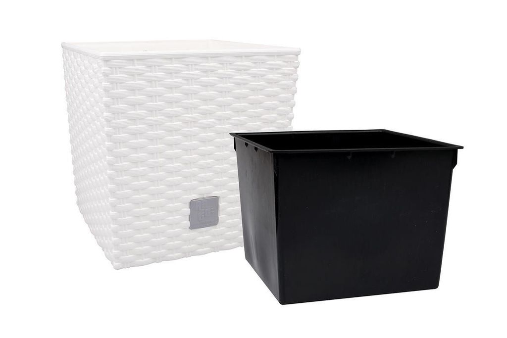 Blumentopf + Einsatz Blumenkübel Rattan RATO LOW DRTS200L Produktbild 17