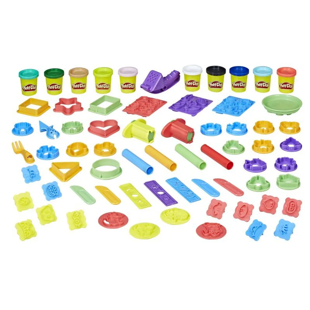 Play-Doh Mega Party Mat E2542 : 10 Pots de Couleurs et Tapis Géant - 13