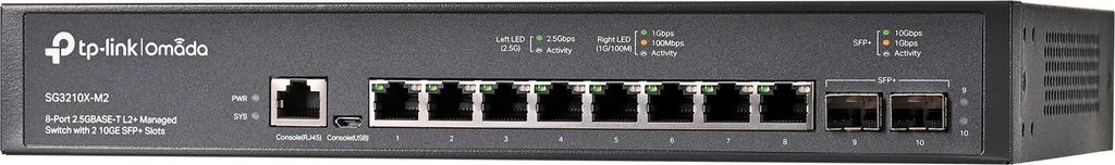 TP-Link SG3210X-M2(UN) TP-Link Omada Switch, 8x GE, model Productafbeelding 