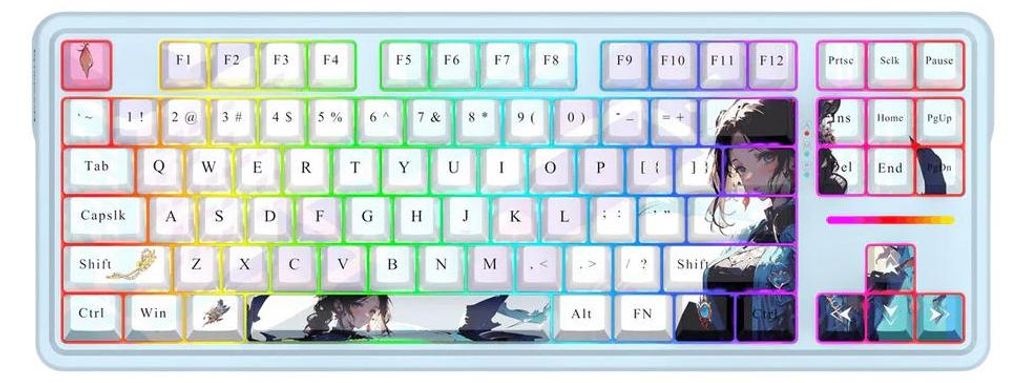 REDRAGON K728AK-RGB-PRO, Káblový a bezdrôtový, USB + RF Obrázok produktu 