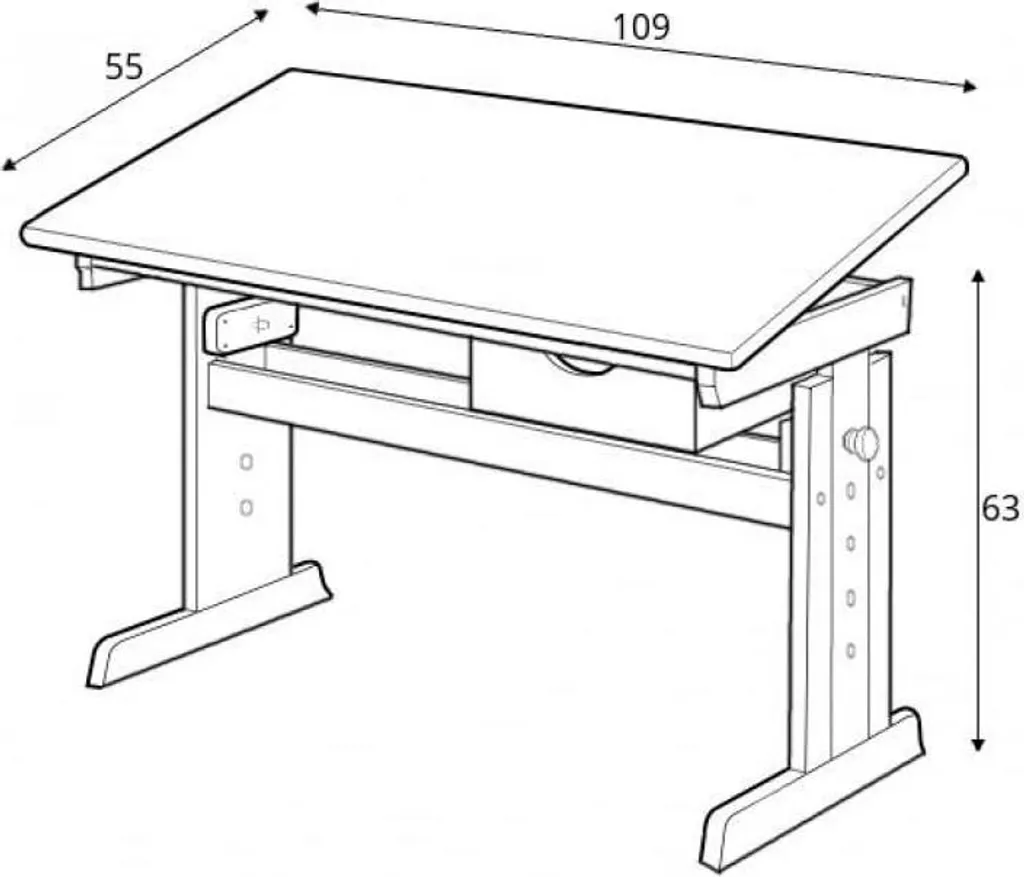 Bureau de Julia idéal pour télétravail : poste de travail stable et chic