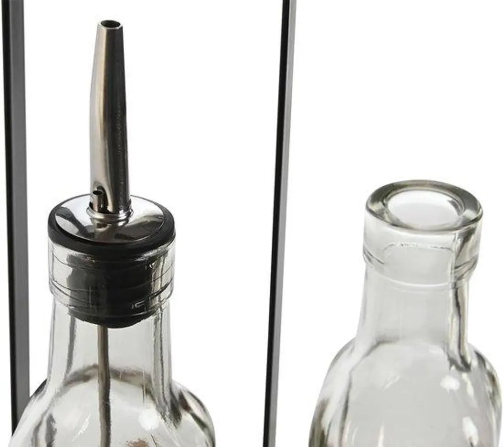 Duo distributeur huile vinaigre incassable en plastique sans BPA 2x500ml