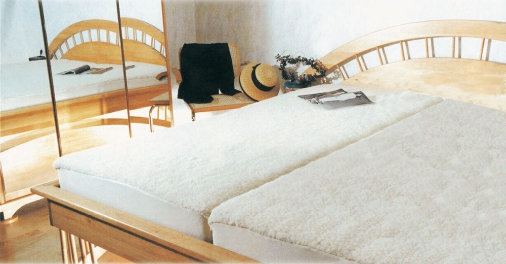 Wollunterbett aus Schafschurwolle : Größe - 90-100x200 cm