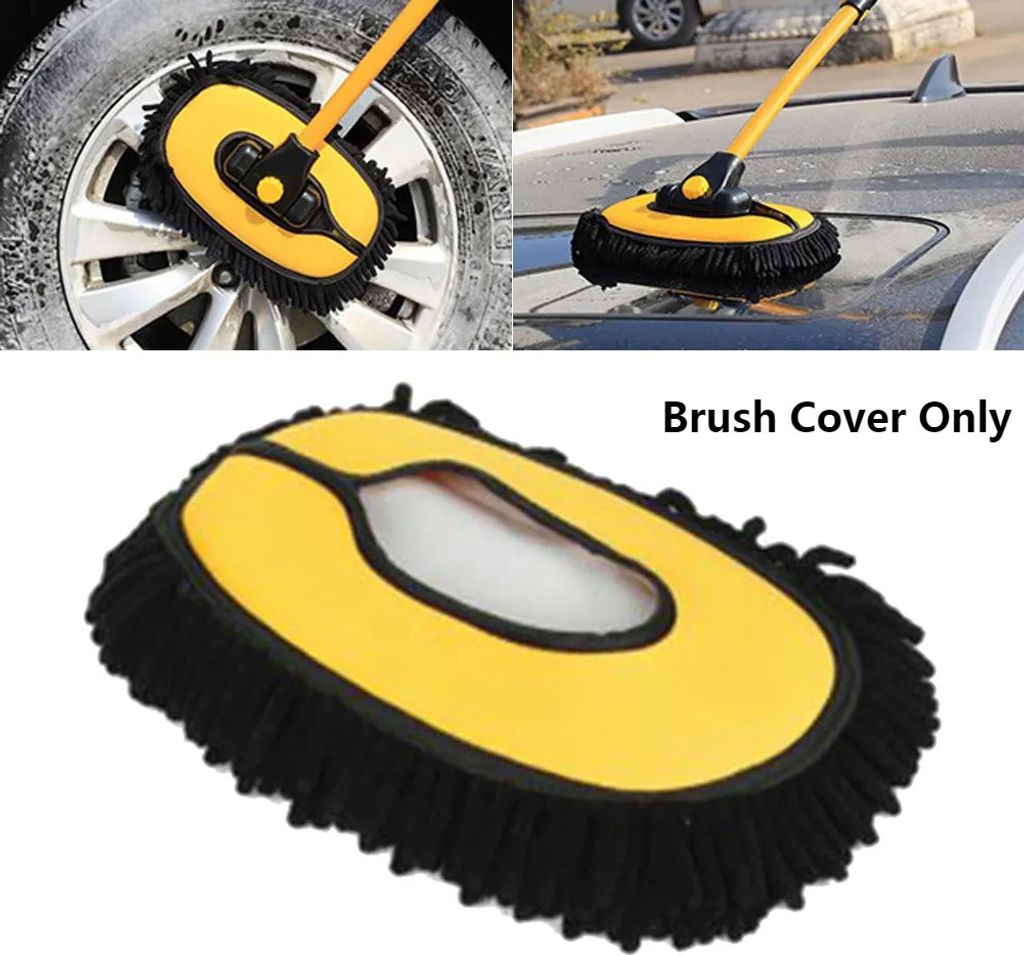 Auto Wasch Bürsten Reinigung Chenille Mopp Bürsten Gelber Bürsten Kopf, nur Bürstenabdeckung
