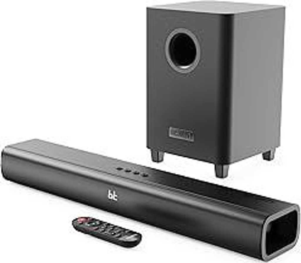 MAJORITY Naga 60 Plus Soundbar für TV Geräte | 300W 2.1 Soundbar mit Subwoofer | Heimkino Soundsystem HMDI ARC | Sound Bar Bluetooth | Wandmontie...