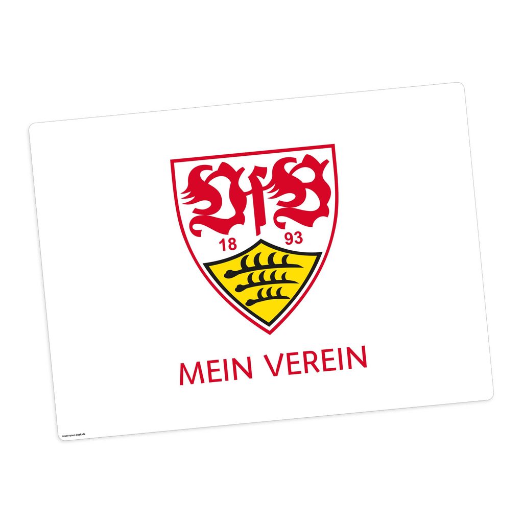 Tischset | Platzset abwaschbar -„VfB Stuttgart - Mein Verein" aus Premium Vinyl - 44x32 cm – rutschhemmend, abwaschbar - Germany