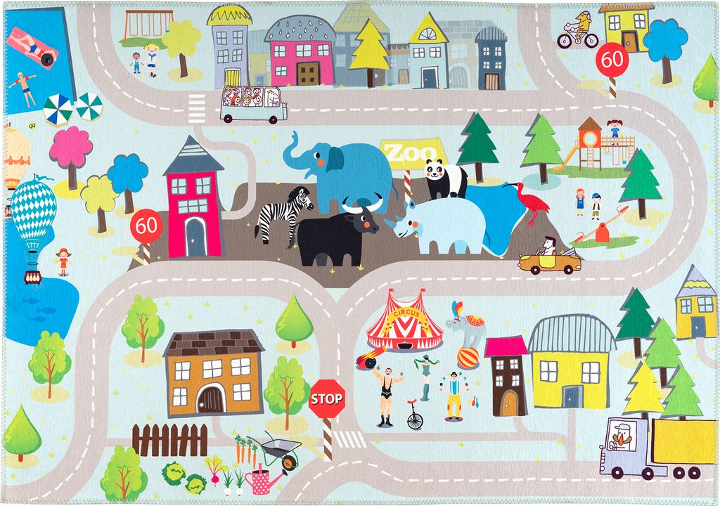 Obsession Teppich Torino Kids 231 Spielstraße 80x120cm