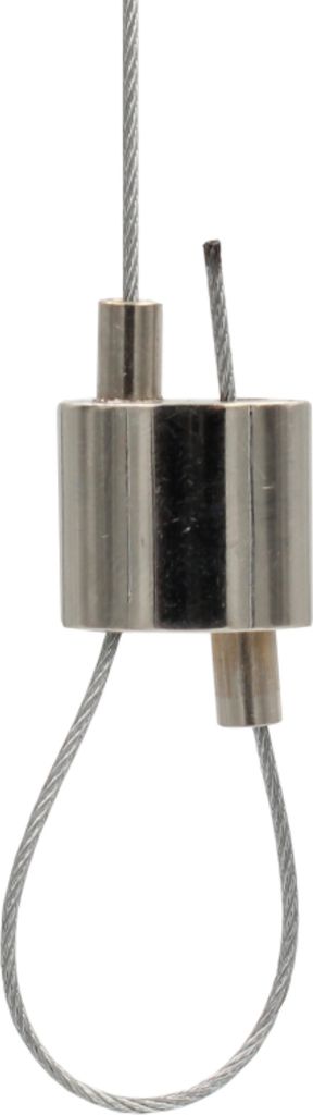 Drahtseilhalter / Gripper 20, Schlaufenbilder Kompakt, für Drahtseil Ø1,5mm-2,0mm | vernickelt