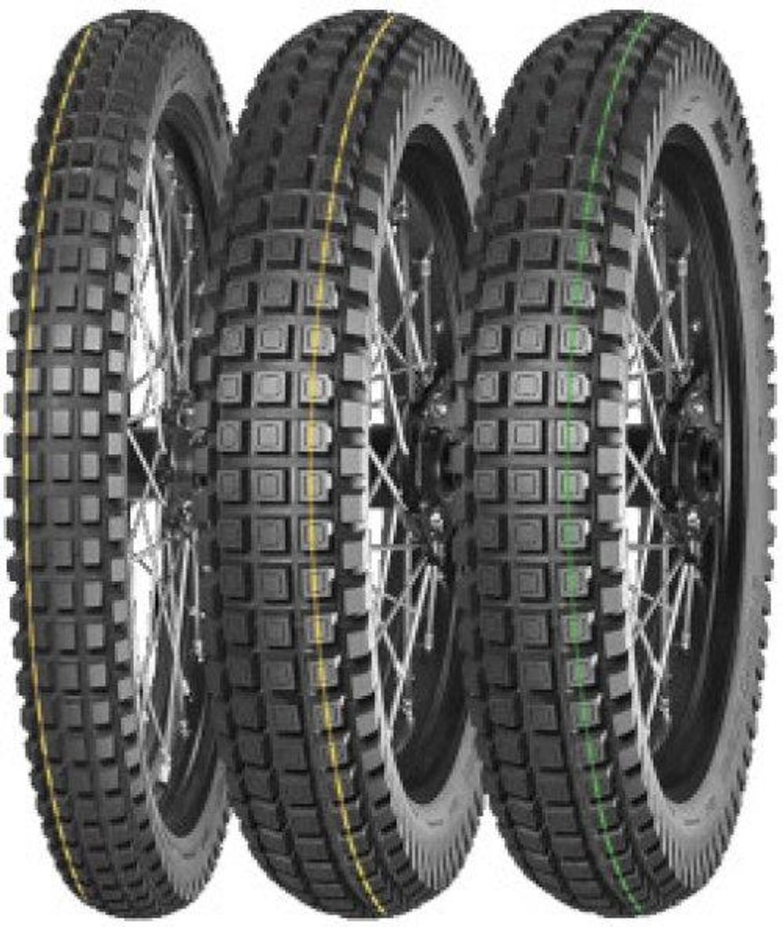 Mitas Motorradreifen car-tyres Enduro Hybrid ( 120/100-18 TT/TL 68P Hinterrad, M+S Kennung, Mischung Super, gelb )