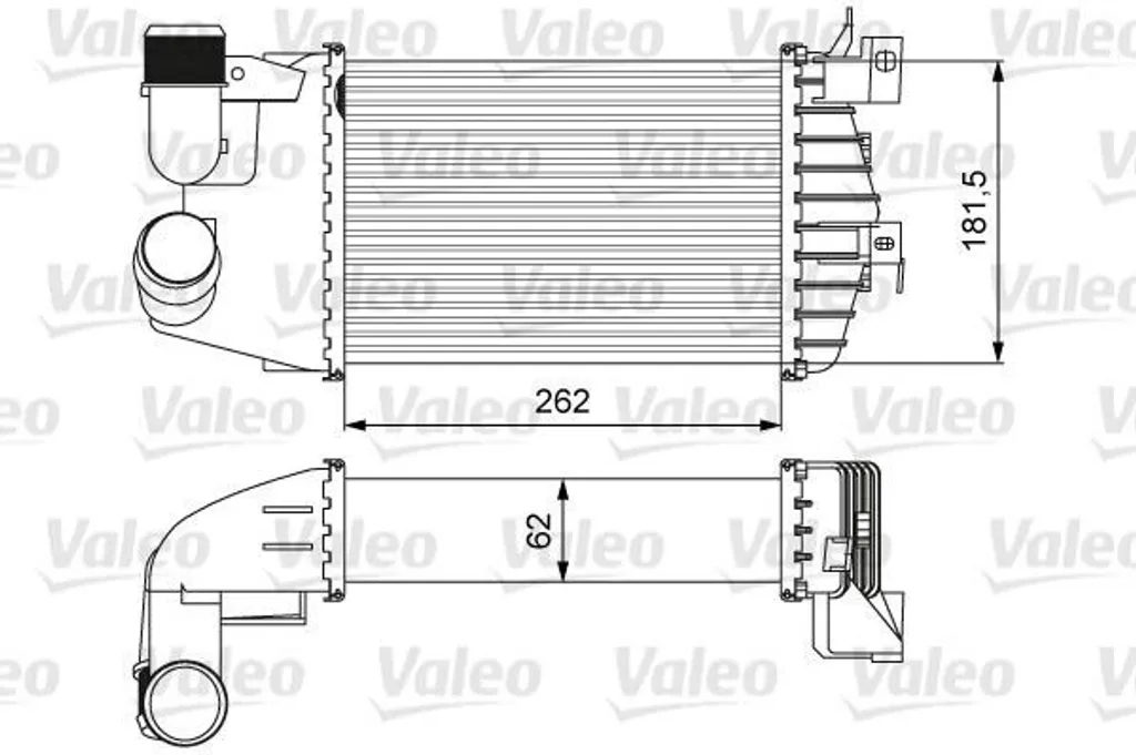 Refroidisseur d'air pour réparer turbo Opel Astra H et Zafira B 1.9