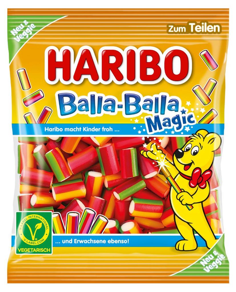 Haribo Balla Balla Magic ovocné žvýkačky intenzivní příchuť Obrázek produktu 