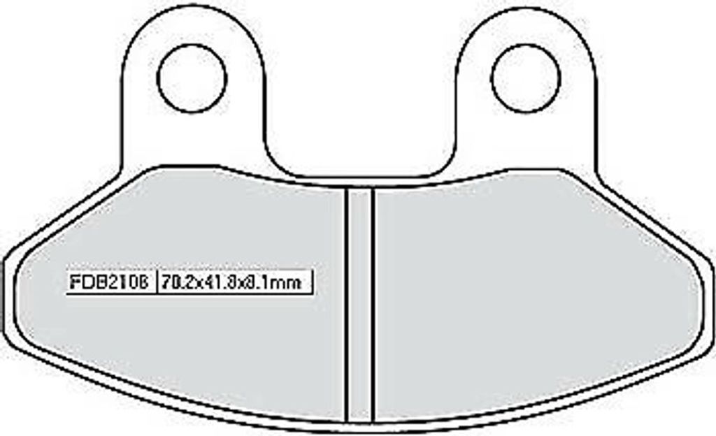 Bremsbelagsatz, Scheibenbremse FERODO FDB2108EF